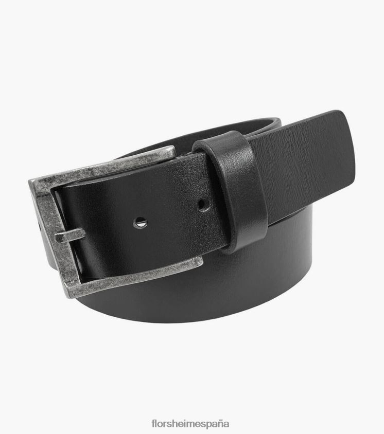 albert cinturón de cuero genuino Florsheim unisexo LPVB4P540 accesorios negro - Imagen 1