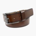 albert cinturón de cuero genuino Florsheim unisexo LPVB4P541 accesorios marrón/cereza