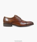 azzio puntera oxford Florsheim hombres LPVB4P71 calzado coñac - Imagen 2
