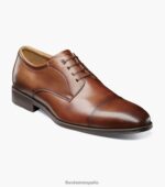 azzio puntera oxford Florsheim hombres LPVB4P71 calzado coñac