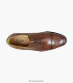 azzio puntera oxford Florsheim hombres LPVB4P71 calzado coñac - Imagen 4
