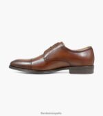 azzio puntera oxford Florsheim hombres LPVB4P71 calzado coñac - Imagen 5