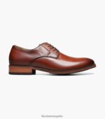 blaze puntera lisa oxford Florsheim hombres LPVB4P187 calzado coñac - Imagen 2