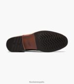 blaze puntera lisa oxford Florsheim hombres LPVB4P187 calzado coñac - Imagen 3