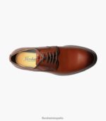 blaze puntera lisa oxford Florsheim hombres LPVB4P187 calzado coñac - Imagen 4