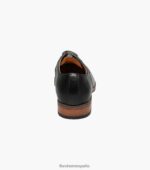 blaze puntera lisa oxford Florsheim hombres LPVB4P188 calzado negro - Imagen 7