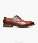 blaze puntera oxford Florsheim hombres LPVB4P186 calzado coñac - Imagen 2