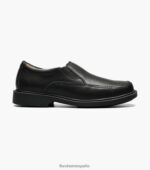 bogan jr. ii moc toe slip on Florsheim niños LPVB4P491 calzado negro - Imagen 2