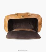 bolso de viaje candemir de piel genuina Florsheim unisexo LPVB4P629 accesorios coñac - Imagen 5