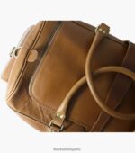 bolso de viaje candemir de piel genuina Florsheim unisexo LPVB4P629 accesorios coñac - Imagen 6