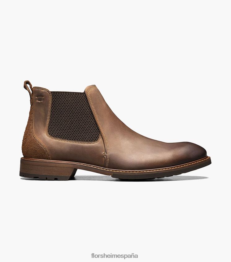 Bota chalet puntera lisa gore Florsheim hombres LPVB4P245 calzado marrón ch - Imagen 2