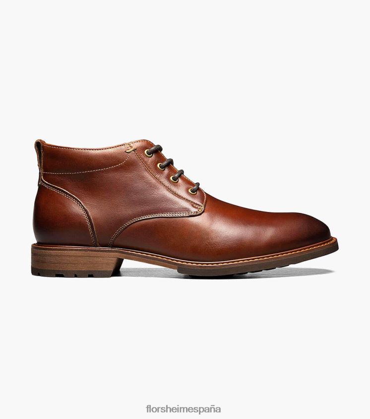 bota chukka con puntera lisa Florsheim hombres LPVB4P219 calzado castaña - Imagen 2