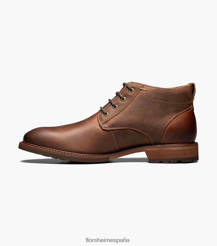 bota chukka con puntera lisa Florsheim hombres LPVB4P220 calzado marrón ch - Imagen 5