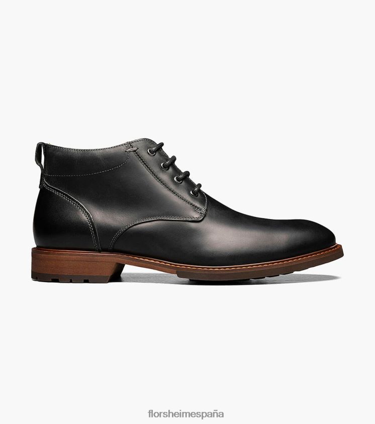 bota chukka con puntera lisa Florsheim hombres LPVB4P221 calzado ch negro - Imagen 2