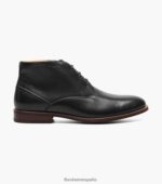 bota chukka con puntera lisa rucci Florsheim hombres LPVB4P57 calzado negro - Imagen 2