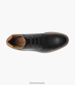 bota chukka con puntera lisa rucci Florsheim hombres LPVB4P57 calzado negro - Imagen 4