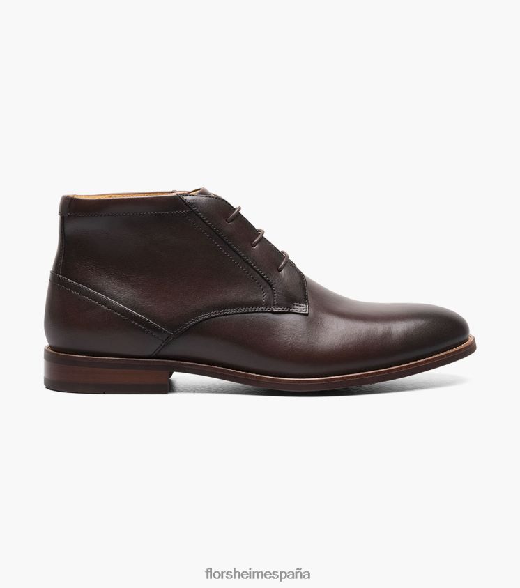 bota chukka con puntera lisa rucci Florsheim hombres LPVB4P58 calzado marrón - Imagen 2