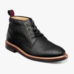 bota chukka de punta plana de fundición Florsheim hombres LPVB4P389 calzado ébano impreso