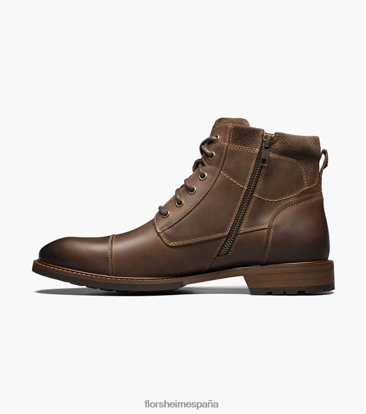 bota con cordones y puntera tipo chalet Florsheim hombres LPVB4P72 calzado marrón ch - Imagen 5
