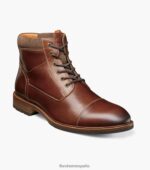 bota con cordones y puntera tipo chalet Florsheim hombres LPVB4P73 calzado castaña