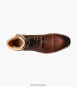 bota con cordones y puntera tipo chalet Florsheim hombres LPVB4P73 calzado castaña - Imagen 4