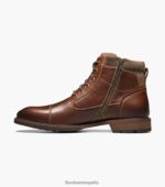 bota con cordones y puntera tipo chalet Florsheim hombres LPVB4P73 calzado castaña - Imagen 5
