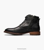 bota de cordones con puntera tipo lodge Florsheim hombres LPVB4P227 calzado ch negro - Imagen 5