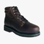 bota de trabajo utilitario con punta de acero y punta lisa con cordones Florsheim hombres LPVB4P417 calzado marrón
