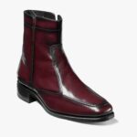 bota essex con cremallera y puntera de mocasín Florsheim hombres LPVB4P260 calzado Cerezo negro