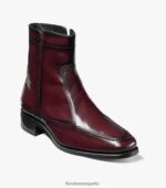bota essex con cremallera y puntera de mocasín Florsheim hombres LPVB4P260 calzado Cerezo negro