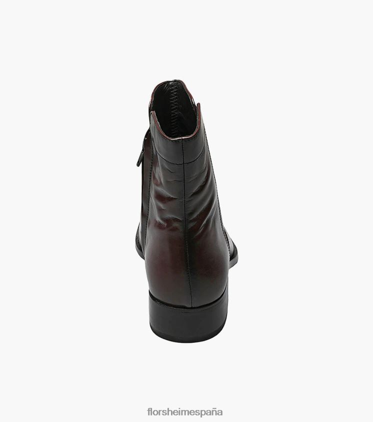 bota essex con cremallera y puntera de mocasín Florsheim hombres LPVB4P260 calzado Cerezo negro - Imagen 7