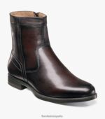 bota midtown con cremallera y puntera lisa Florsheim hombres LPVB4P205 calzado marrón