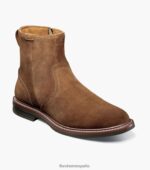 bota norwalk con cremallera lateral y puntera lisa Florsheim hombres LPVB4P60 calzado moca