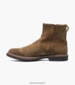 bota norwalk con cremallera lateral y puntera lisa Florsheim hombres LPVB4P60 calzado moca - Imagen 5