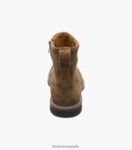 bota norwalk con cremallera lateral y puntera lisa Florsheim hombres LPVB4P60 calzado moca - Imagen 7