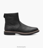 bota norwalk con cremallera lateral y puntera lisa Florsheim hombres LPVB4P61 calzado ch negro - Imagen 2