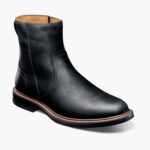 bota norwalk con cremallera lateral y puntera lisa Florsheim hombres LPVB4P61 calzado ch negro