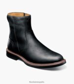 bota norwalk con cremallera lateral y puntera lisa Florsheim hombres LPVB4P61 calzado ch negro