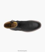 bota norwalk con cremallera lateral y puntera lisa Florsheim hombres LPVB4P61 calzado ch negro - Imagen 4