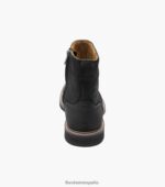 bota norwalk con cremallera lateral y puntera lisa Florsheim hombres LPVB4P61 calzado ch negro - Imagen 7
