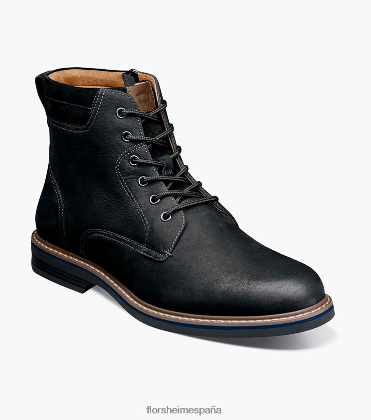 bota_norwalk_con_puntera_lisa_y_cordones_florsheim_hombres_lpvb4p79_calzado_nubuck_negro.jpg bota norwalk con puntera lisa y cordones Florsheim hombres LPVB4P79 calzado nubuck negro - Imagen 1