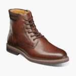 bota norwalk con puntera lisa y cordones Florsheim hombres LPVB4P80 calzado coñac caído