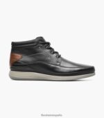 bota saul chukka con puntera lisa Florsheim hombres LPVB4P289 calzado negro - Imagen 2