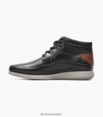 bota saul chukka con puntera lisa Florsheim hombres LPVB4P289 calzado negro - Imagen 5