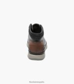 bota saul chukka con puntera lisa Florsheim hombres LPVB4P289 calzado negro - Imagen 7
