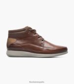bota saul chukka con puntera lisa Florsheim hombres LPVB4P290 calzado coñac - Imagen 2
