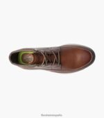 bota saul chukka con puntera lisa Florsheim hombres LPVB4P290 calzado coñac - Imagen 4