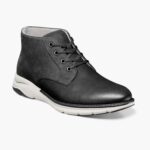 botas chukka frenzi con puntera lisa Florsheim hombres LPVB4P32 calzado nubuck negro