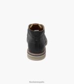 botas chukka norwalk con puntera lisa Florsheim hombres LPVB4P75 calzado ch negro - Imagen 7