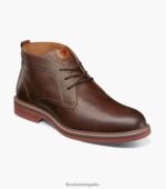 botas chukka norwalk con puntera lisa Florsheim hombres LPVB4P76 calzado marrón ch